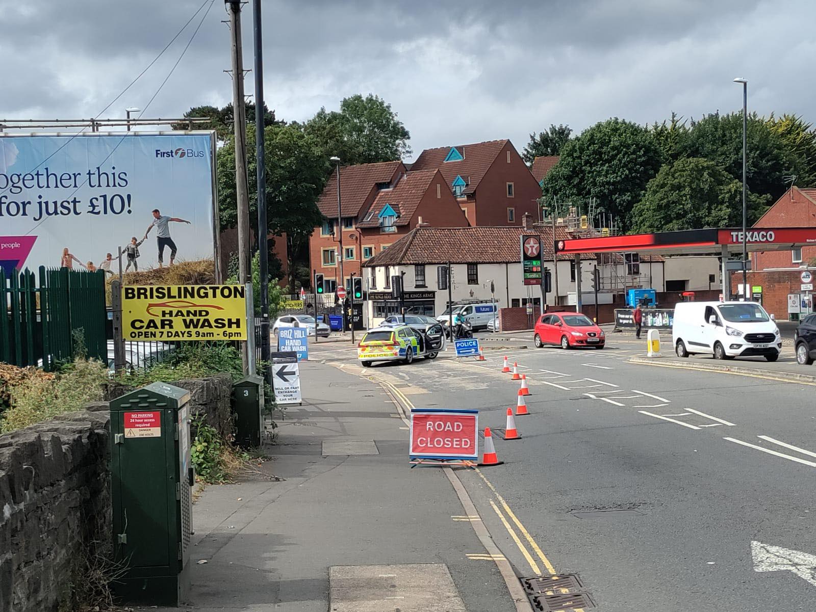 Brislington crash Motorcyclist seriously injured A4 Bath Road